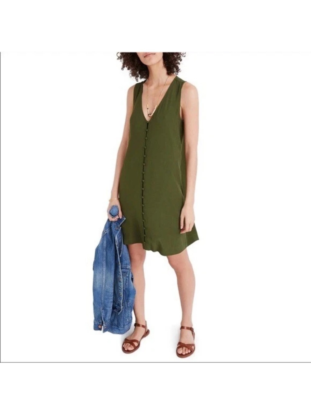 Madewell Heather Button-Front Dress